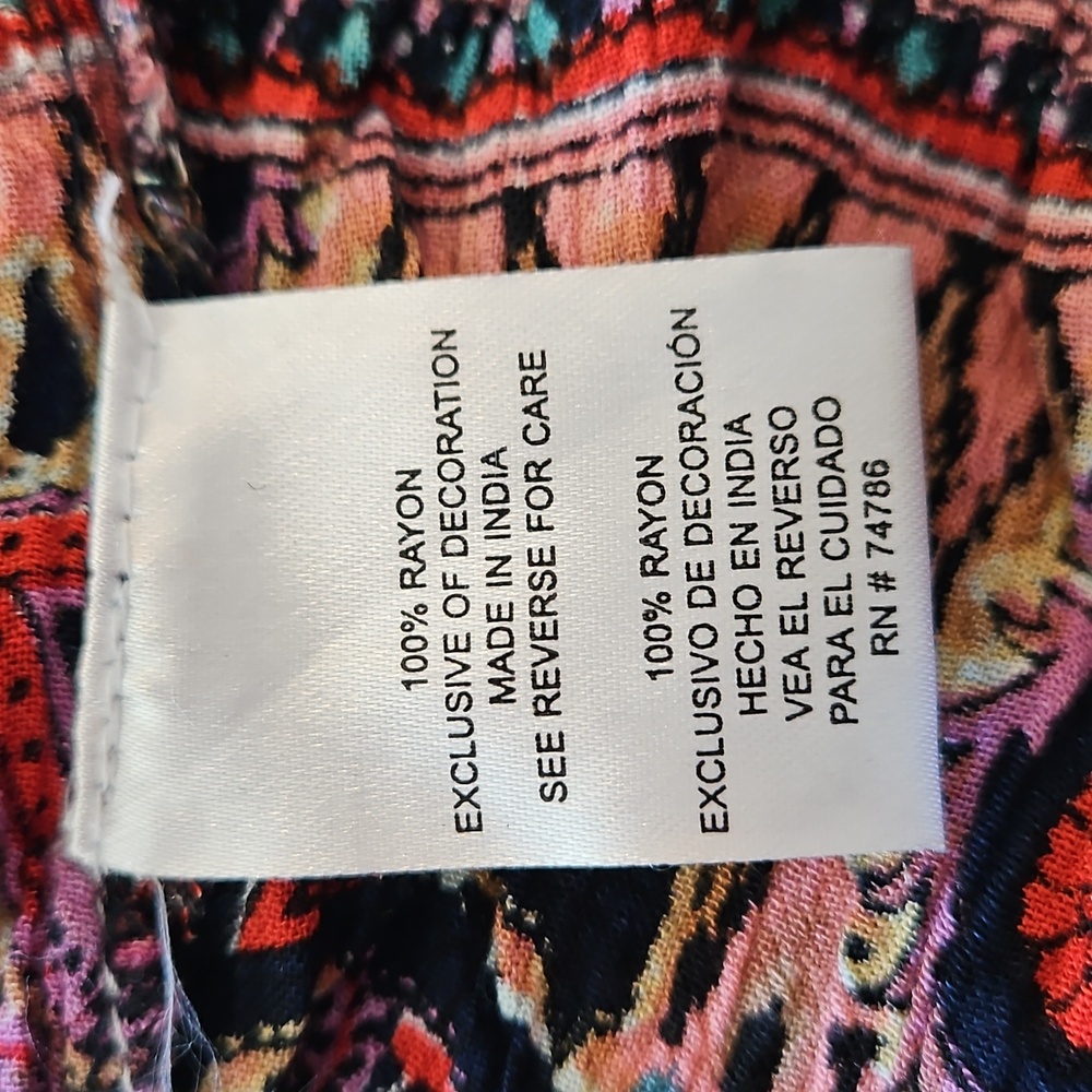 Boho Chic Multicolor Blouse - Picture 9 of 9